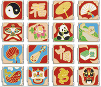 Chinese Heritage & Cultural Symbols Italian Charms — Yin Yang, Panda, Dragon, Great Wall & More
