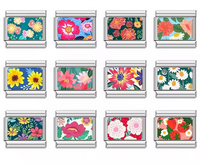 Colourful Flower Pattern Italian Charms — Daisy, Sunflower, Blossom & Floral Designs