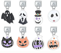 Colourful Glaze Halloween Pumpkin & Cross Charms