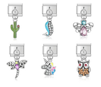 Cute Dragonfly Unicorn Owl & Butterfly Charms