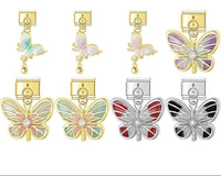 The Colourful Butterfly Dangle Charm in Gold