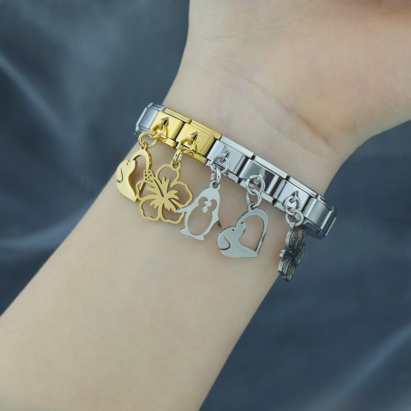 elegant charms Flower Heart Car Dog Penguin