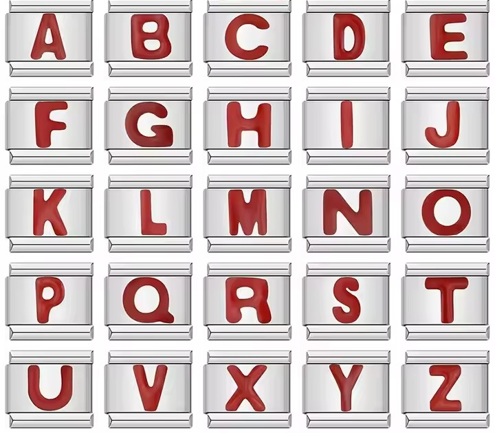 RED LETTERS CHARMS