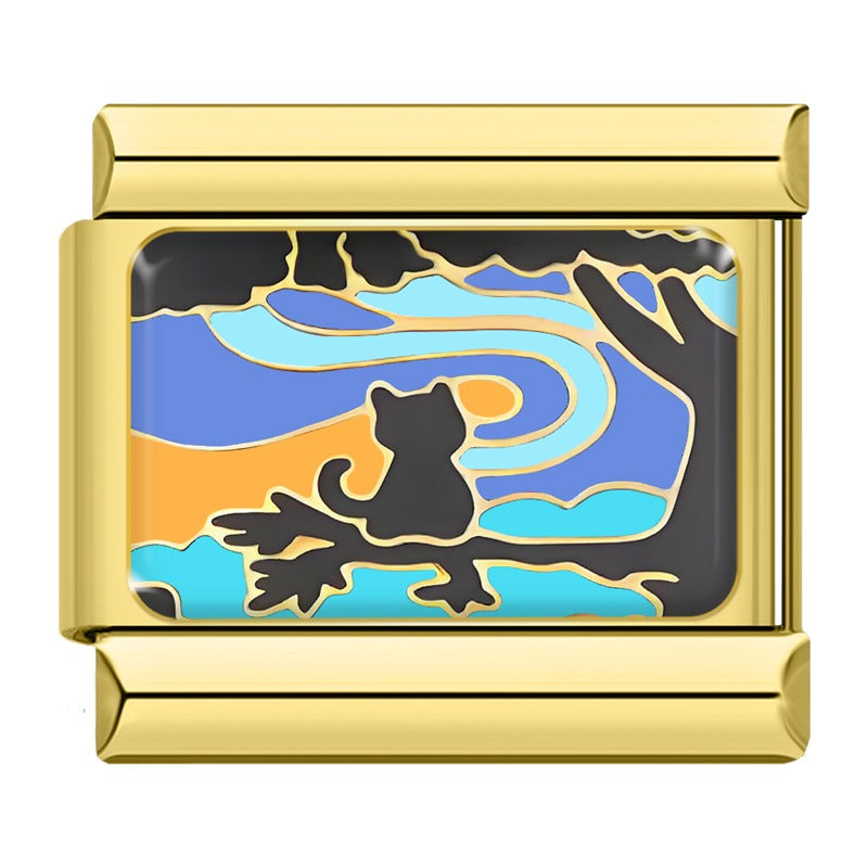 Mystical Night & Magic Italian Charm gold