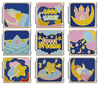 Dreamy Night & Sweet Dreams Italian Charms — Sleeping Girl, Good Night, Castle Moon & More