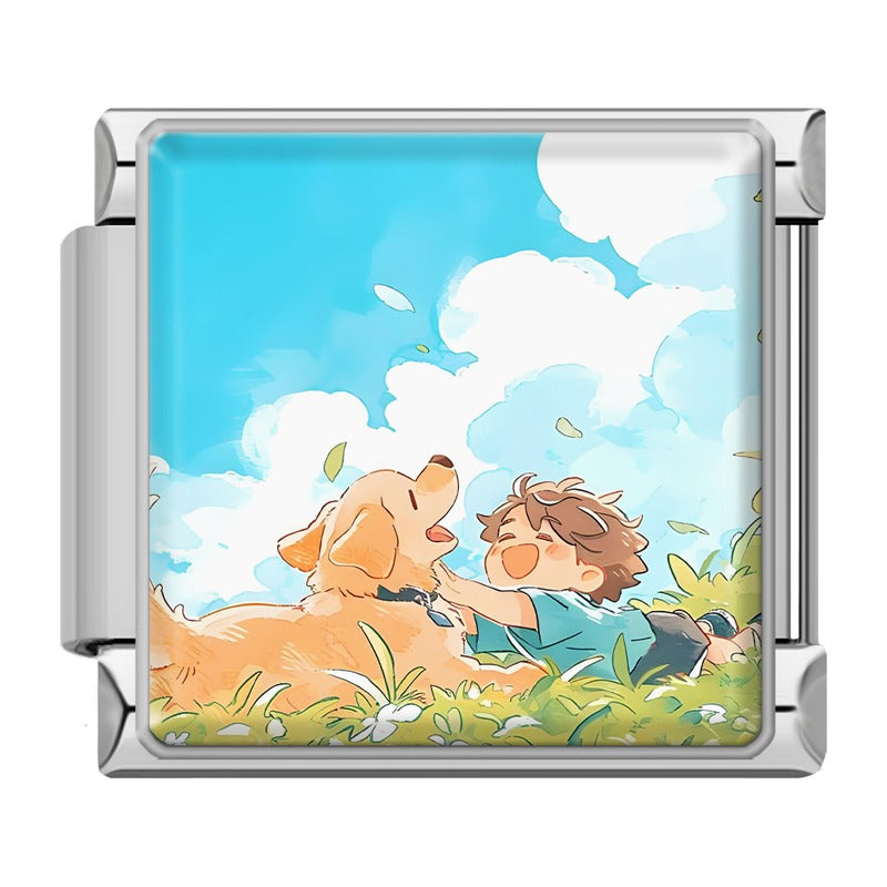 Dog Cat Moon Star TZ102