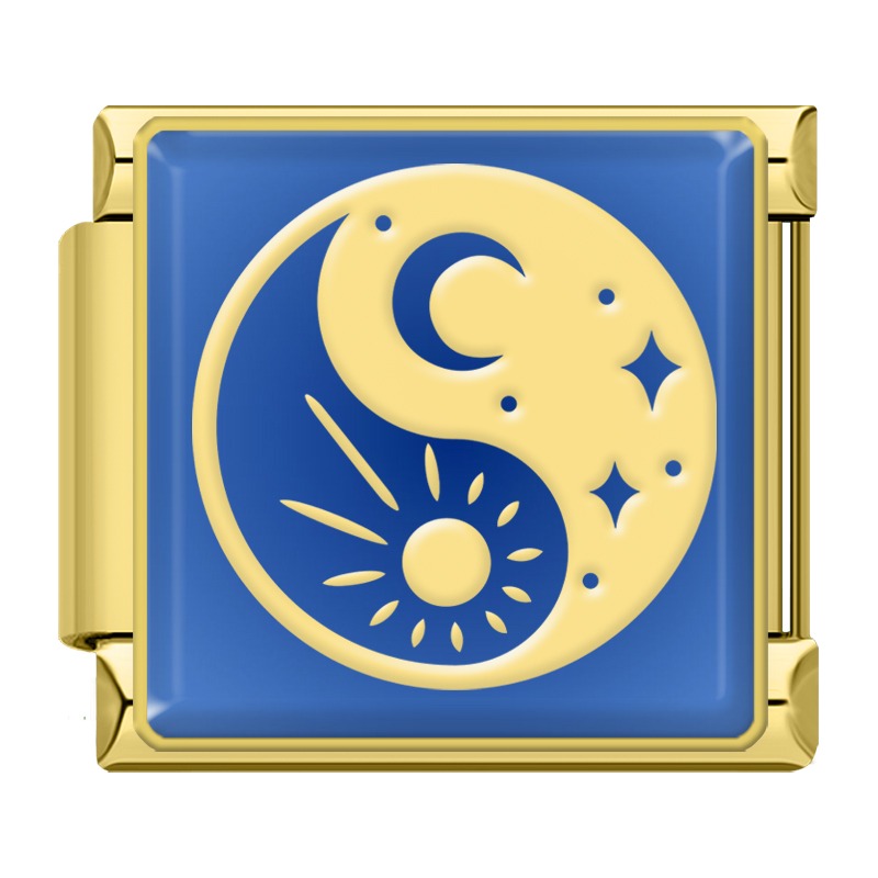 Blue starlit sky Moon Star Heart TZ168