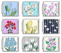 Elegant Spring Floral & Botanical Italian Charms — Flower Garden Bracelet Links