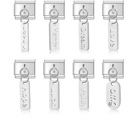 Love Dream Hope Happy Luck OMG charms