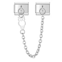 Owl, Cat & Kids Safety Chain Links (Silver)