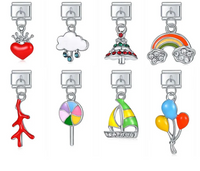 Enamel Watermelon Slice Dangle Charm