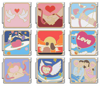 Romantic Love Story & Couples Italian Charms — Romance Scene Bracelet Links