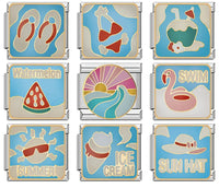 Summer Holiday & Tropical Vacation Italian Charms — Beach, Sea, Sun & Travel Bracelet Links