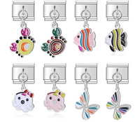 Sculpted Enamel Penguin Dangle Charm