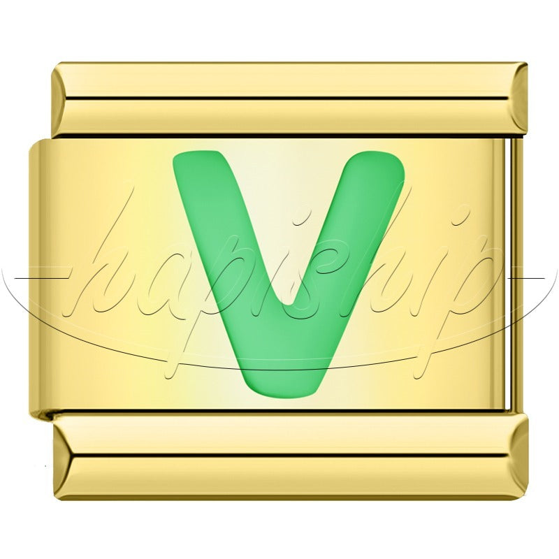 Golden Green 26 Letter DJ2024