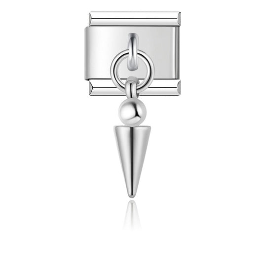 silver dangle beads charms