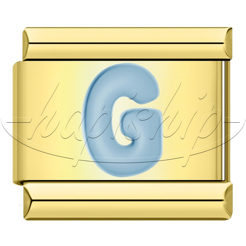 Golden Blue 26 Letter DJ1821