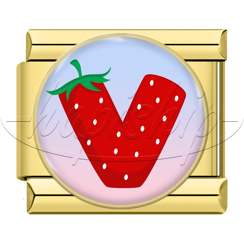 Strawberry 26 Letter TZ171-Gold