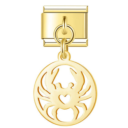 Enamel Crown & Tiara Dangle Charm for Charm Bracelets