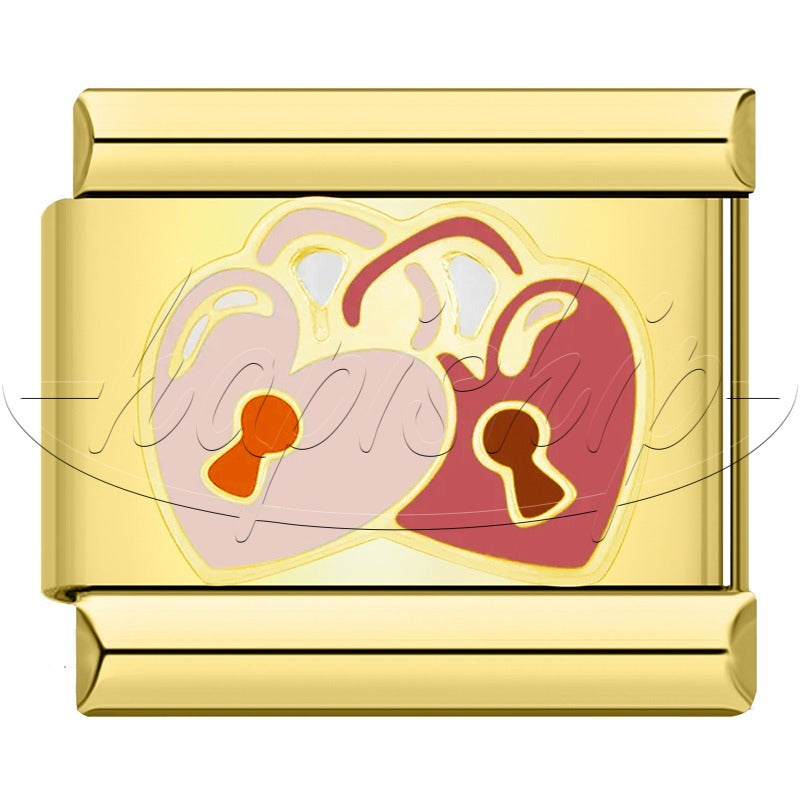 Golden Heart Rainbow Witch Stamp DJ2041-C