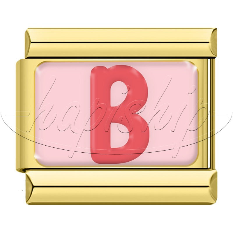 Golden Red 26 English Letters  TZ065