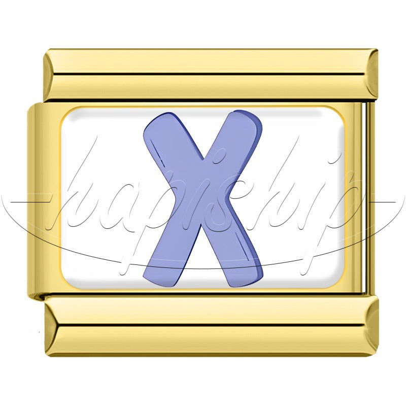 Golden Colorful 26 English Letters TZ037-Gold