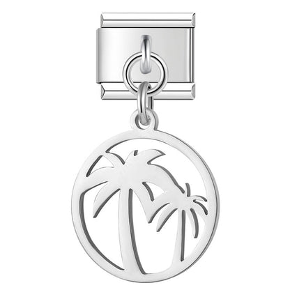 Enamel Crown & Tiara Dangle Charm for Charm Bracelets