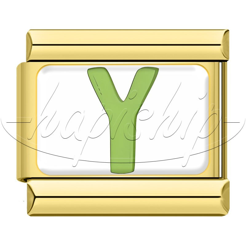 Golden Colorful 26 English Letters TZ037-Gold