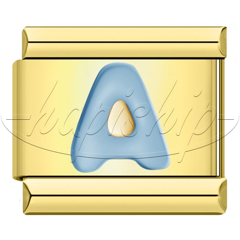 Golden Blue 26 Letter DJ1821