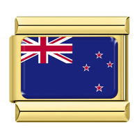 New Zealand Flag Italian Charm