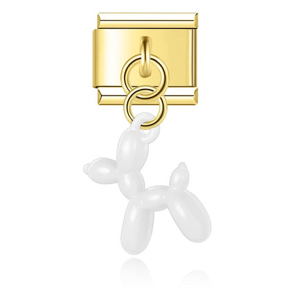 Enamel Graduation Cap & Diploma Dangle Charm for Charm Bracelets