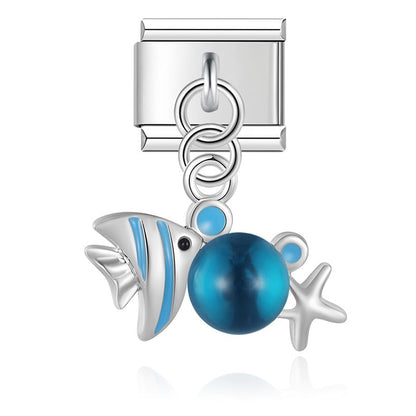 Enamel Turtle & Sea Turtle Dangle Charm for Charm Bracelets