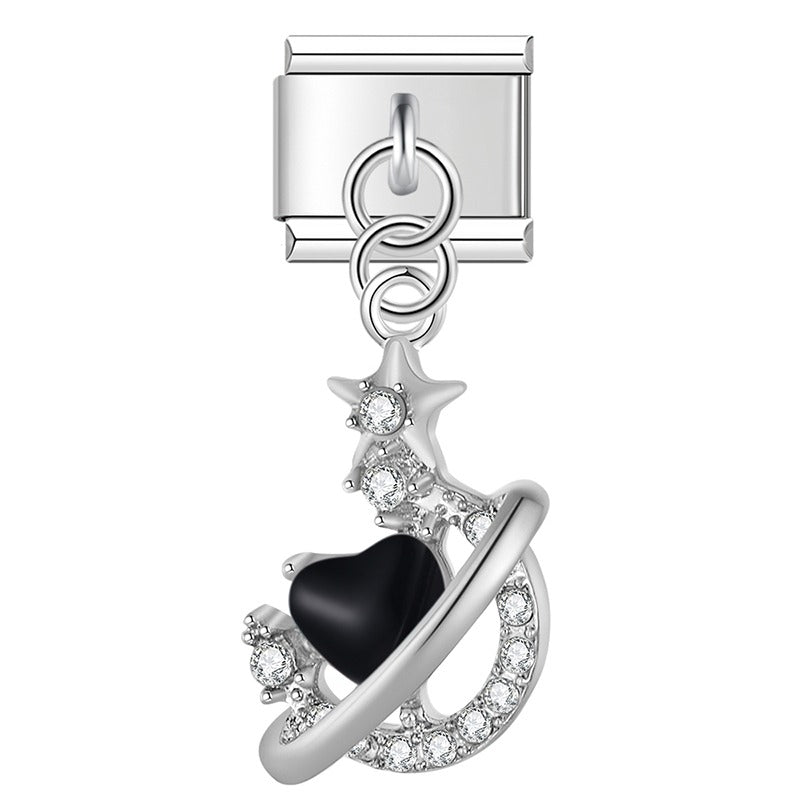 Celestial Star & Botanical Pearl Dangle Charm