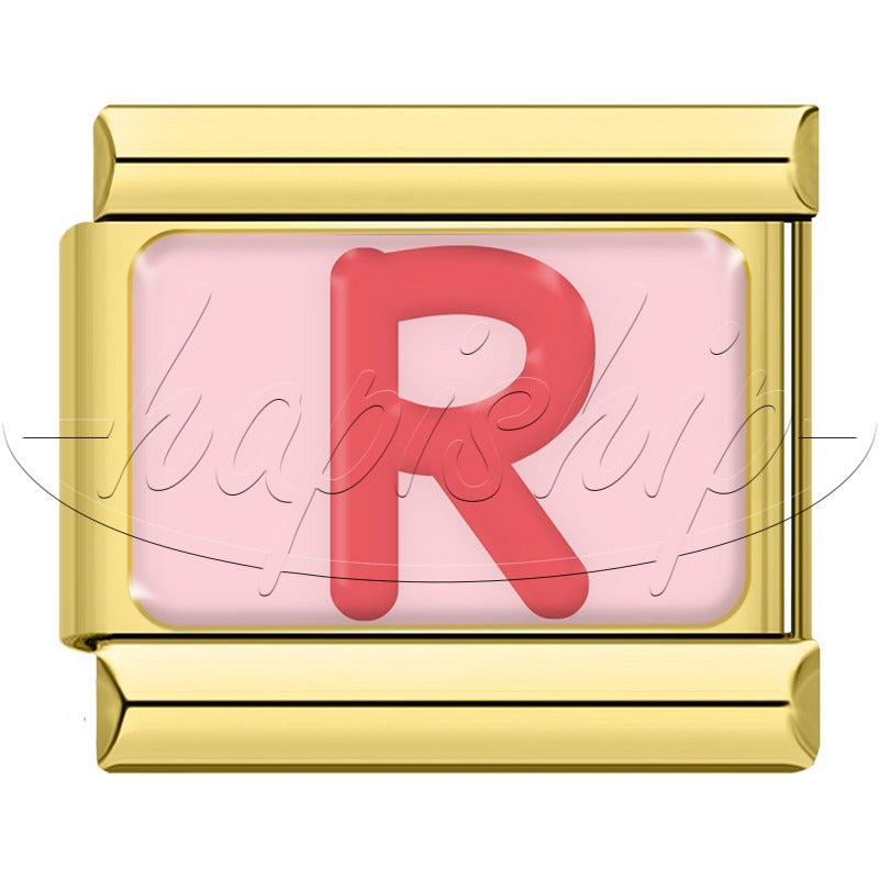 Golden Red 26 English Letters  TZ065