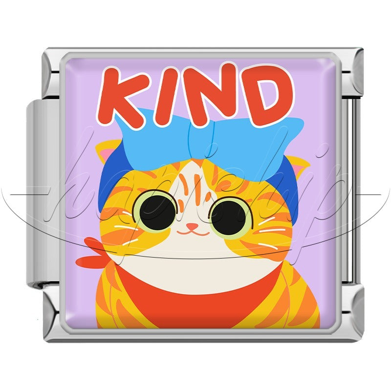 Lovely  Best  Love Cat TZ187-Silver