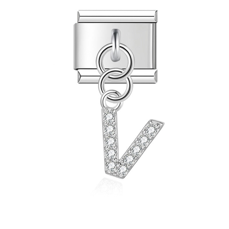 gold / silver  Letters charms  DJ2293