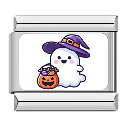 Halloween Italian Charms — Pumpkin, Ghost, Witch, Spider & Spooky Designs