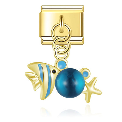 Enamel Turtle & Sea Turtle Dangle Charm for Charm Bracelets