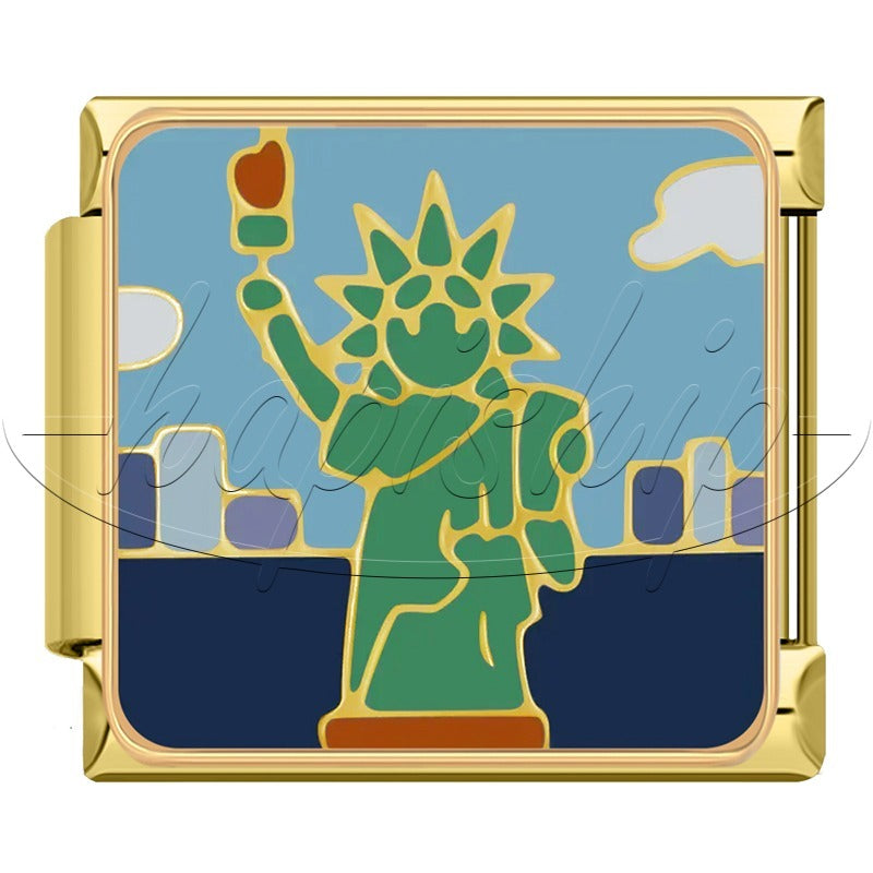 Golden Heart Rainbow Witch Stamp DJ2041-C