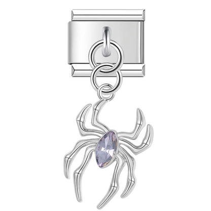 Enamel Flamingo & Tropical Bird Dangle Charm for Charm Bracelets