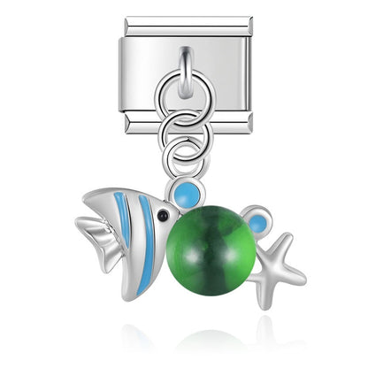 Enamel Turtle & Sea Turtle Dangle Charm for Charm Bracelets