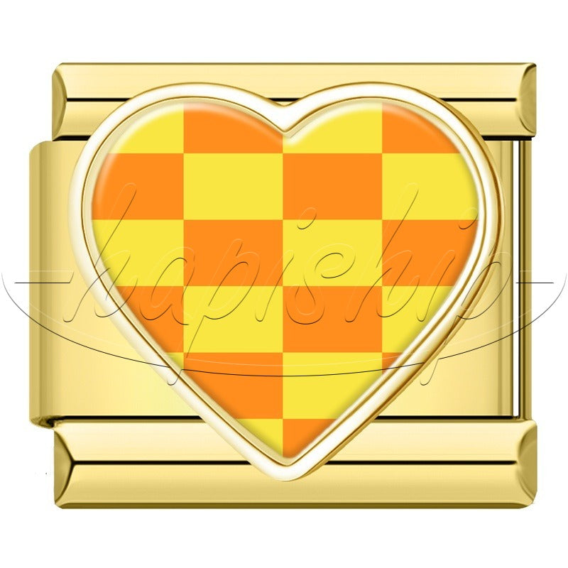 Colorful Grid Heart  TZ158