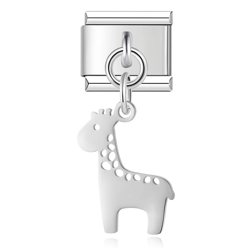 Animals themed italian charms gold&silver