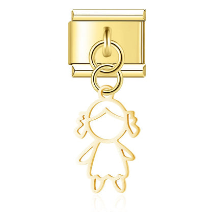 Enamel Santa Claus Dangle Charm