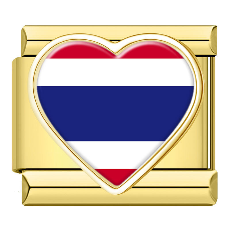Golden Heart National Flag TZ295-Gold