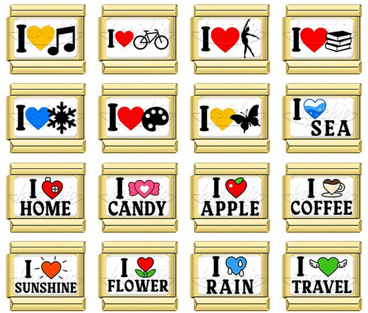 Golden I Love Travel Candy Music  TZ180-Gold