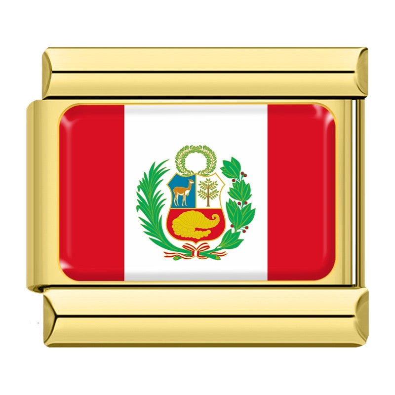 National Flag Golden charms