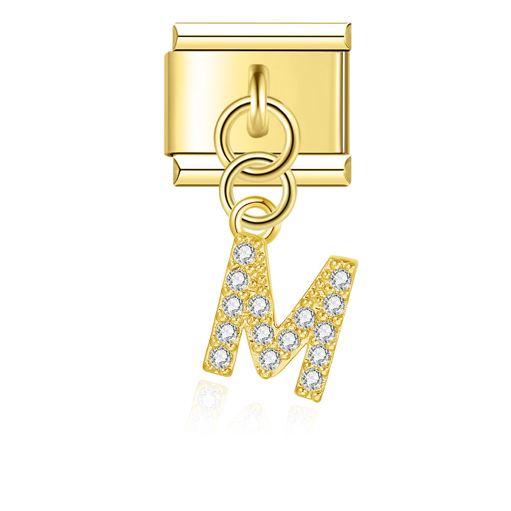 gold / silver  Letters charms  DJ2293