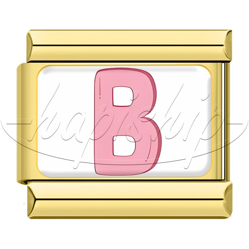 Golden Colorful 26 English Letters TZ037-Gold