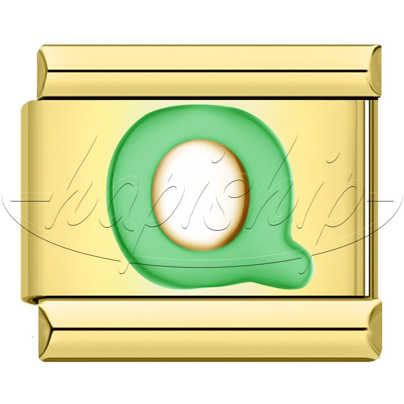 Golden Green 26 Letter DJ2024